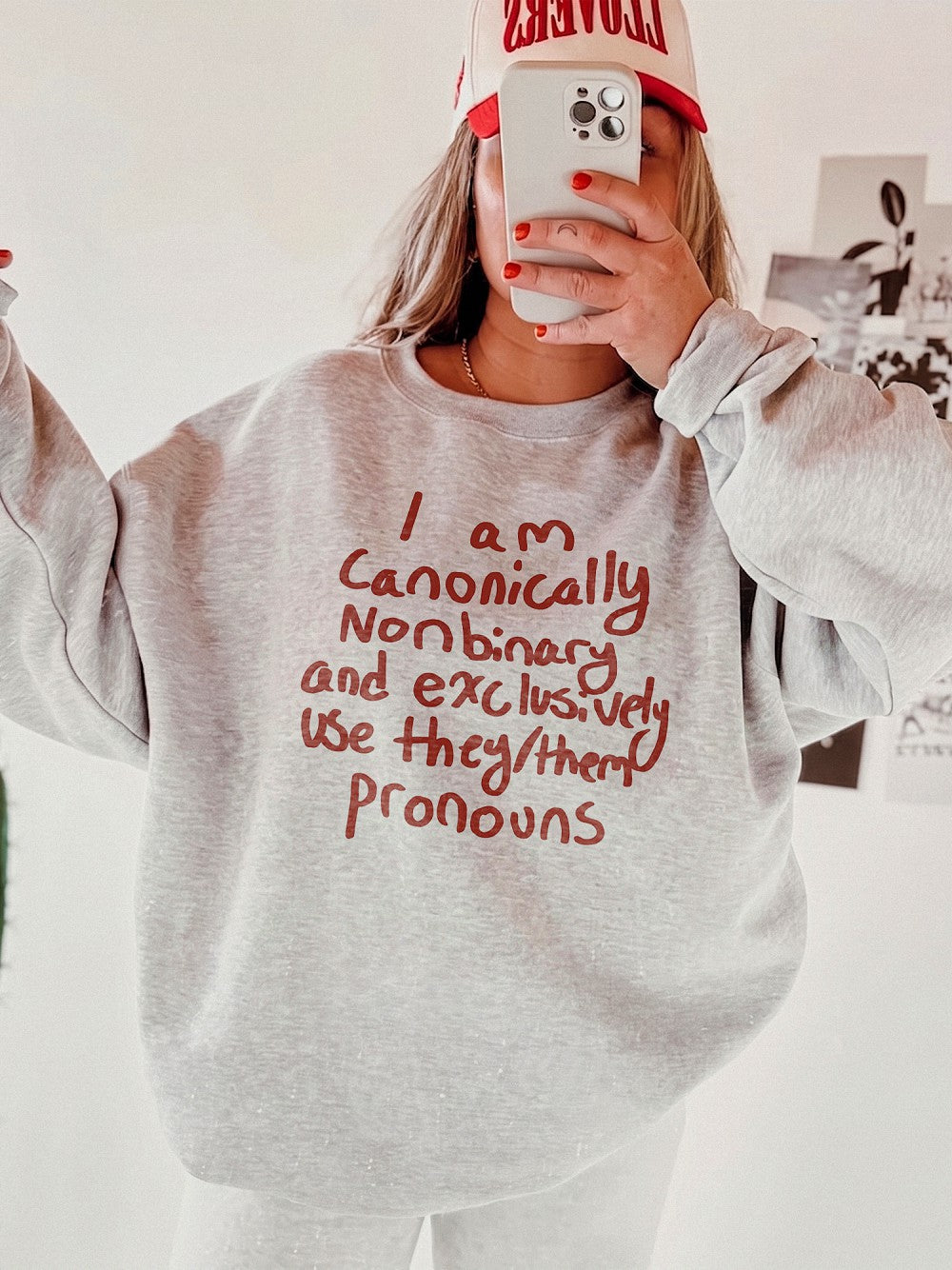 I Am Canonically Nonbinary They Them Pronouns T-Shirt and Sweatshirt Inclusive Pride Apparel