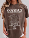 Odysseus Mediterranean Tour Graphic T-Shirt and Sweatshirt Ancient Greek Mythology Literature Teacher Gift