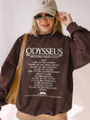 Odysseus Mediterranean Tour Graphic T-Shirt and Sweatshirt Ancient Greek Mythology Literature Teacher Gift