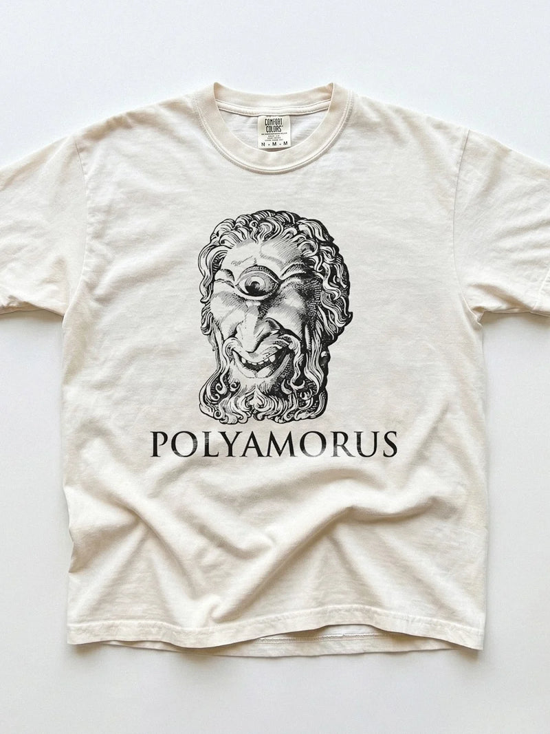 Polyamorus Cyclops Graphic Tee Vintage Greek Mythology T-Shirt