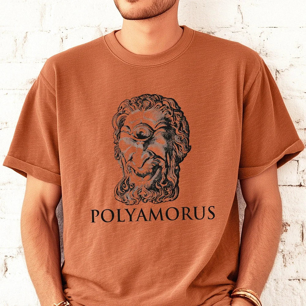 Polyamorus Cyclops Graphic Tee Vintage Greek Mythology T-Shirt