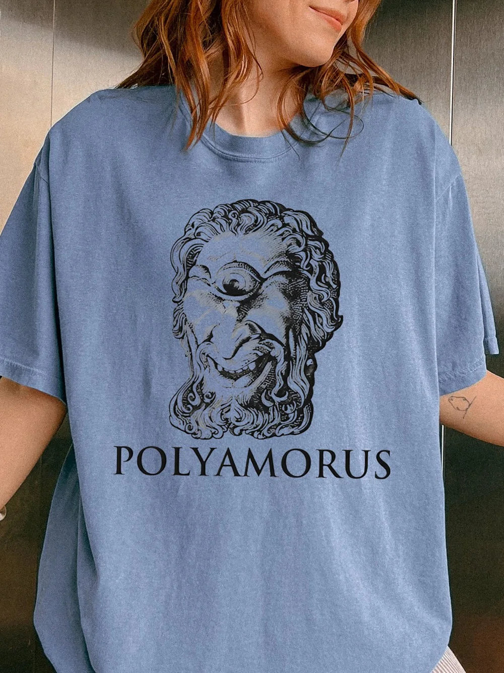 Polyamorus Cyclops Graphic Tee Vintage Greek Mythology T-Shirt
