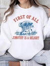First Of All Jimothy Is A Delight Raccoon T-Shirt Vintage Animal Meme Graphic Tee