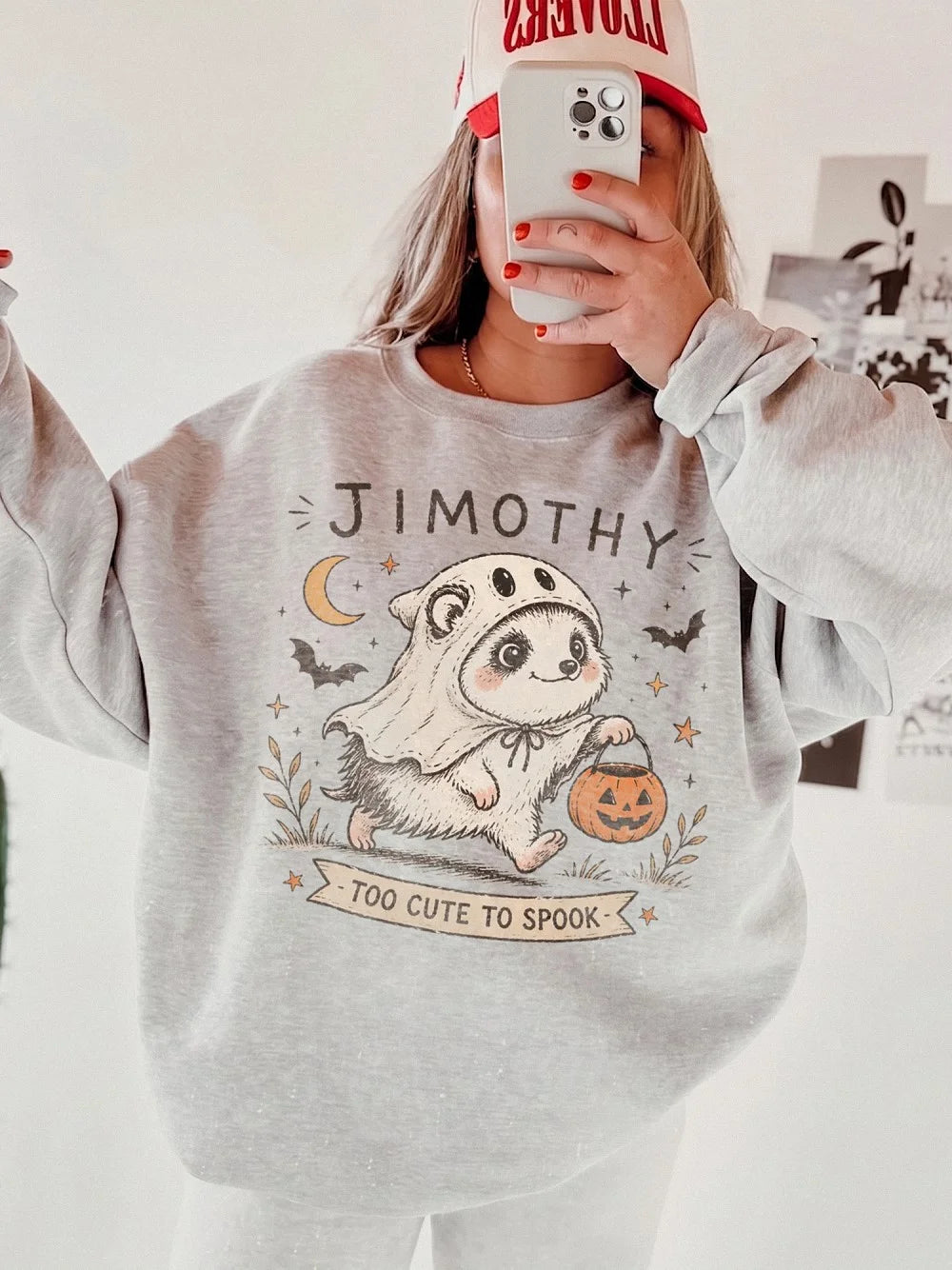 Hedgehog Ghost T-Shirt Too Cute To Spook Custom Name Halloween Tee Spooky Cute Fall Apparel