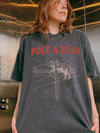 Pole A Bear Funny Animal Pun T-Shirt Retro Graphic Humor Tee