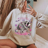 Custom Name Pastel Goth Raccoon T-Shirt Personalized Creepy Cute Animal Graphic Tee