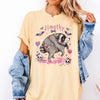 Custom Name Pastel Goth Raccoon T-Shirt Personalized Creepy Cute Animal Graphic Tee