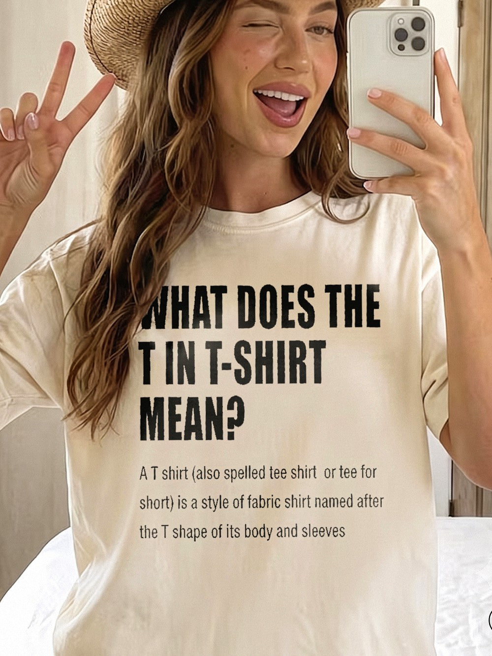 What Does The T In T-Shirt Mean Funny Definition Graphic T-Shirt