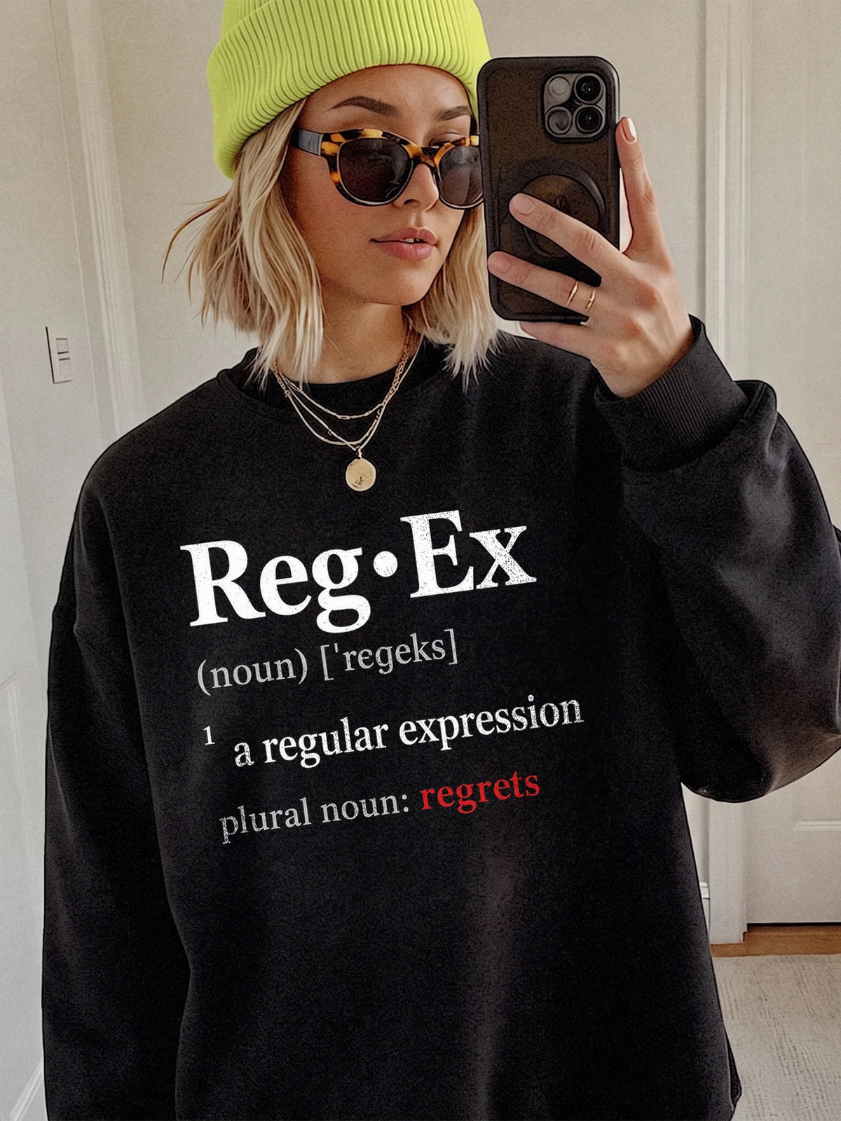 Funny Regex Dictionary Programmer Joke T-Shirt for Software Engineers