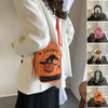 Happy Halloween Crossbody Bag Spooky Cute Pumpkin Mini Purse for Women