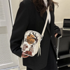 Happy Halloween Crossbody Bag Spooky Cute Pumpkin Mini Purse for Women