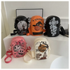 Happy Halloween Crossbody Bag Spooky Cute Pumpkin Mini Purse for Women
