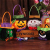 Trick-or-Treat Bags Kids Plush Halloween Candy Buckets Assortment