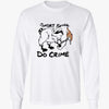 Short Spine Do Crime Raccoon Meme T-Shirt Funny Dark Humor Animal Graphic Tee