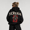 Scream Skeleton Horror Graphic Hoodie Unisex Grunge Streetwear