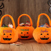 Personalized Kids Halloween Plush Basket Soft Trick or Treat Candy Bag