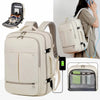 Large Capacity Backpack For Women Men Multiple Pockets And Zippers Versatile Minimalist Commuter Travel Backpack with USB Charging Port and Laptop Sleeve