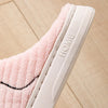 Cute Dog Face Plush House Slippers Kawaii Animal Indoor Footwear