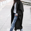 Oversized Street Style Wool Overcoat for Women