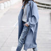 Oversized Street Style Wool Overcoat for Women