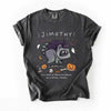 Cute Witchy Raccoon Personalized T-Shirt Spooky Halloween Animal Apparel