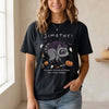 Cute Witchy Raccoon Personalized T-Shirt Spooky Halloween Animal Apparel