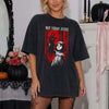 Not Today Jesus Creepy Girl Gothic Horror T-Shirt