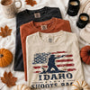 Idaho Shoots Back 2nd Amendment T-Shirt Distressed Flag Pro Gun Tee