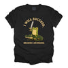 I Will Succeed Because I Am Insane Funny Frog Riding Crocodile Graphic Tee