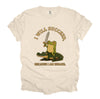I Will Succeed Because I Am Insane Funny Frog Riding Crocodile Graphic Tee