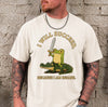 I Will Succeed Because I Am Insane Funny Frog Riding Crocodile Graphic Tee