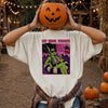 Hot Ghoul Summer Retro Graphic Tee Spooky Summerween Pool Party Shirt for Women