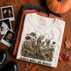 Girls Will Be Girls Praying Mantis T-Shirt Dark Humor Botanical Graphic Tee for Women
