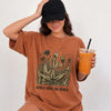 Girls Will Be Girls Praying Mantis T-Shirt Dark Humor Botanical Graphic Tee for Women