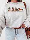 Fall Football Dachshunds T-Shirt Autumn Wiener Dog Tailgate Apparel Gift
