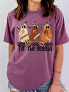 'Tis The Season Halloween Football Ghost T-Shirt Fall Sports Apparel