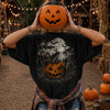 Vintage Haunted House Jack-O-Lantern Halloween T-Shirt Spooky Season Graphic