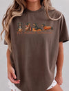 Fall Football Dachshunds T-Shirt Autumn Game Day Wiener Dog Gift