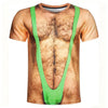 Funny Fake Abs Muscle Body Illusion T-Shirt for Men