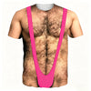 Funny Fake Abs Muscle Body Illusion T-Shirt for Men