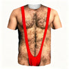 Funny Fake Abs Muscle Body Illusion T-Shirt for Men
