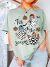 Tis The Season Football Ghost T-Shirt Fall Game Day Sports Fan Apparel