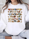 Ghost Football Spooky Season Graphic T-Shirt for Women