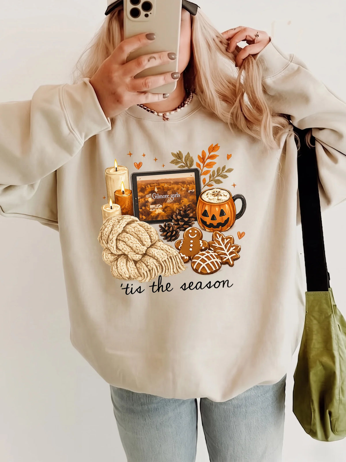'Tis The Season Cozy Autumn T-Shirt Fall Aesthetic Graphic Tee