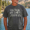 You Read My Shirt That's Enough Social Interaction Funny Introvert Crewneck Sweatshirt