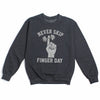 Never Skip Finger Day Funny Gym Humor Sweatshirt Gift for Men