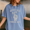 Never Skip Finger Day Funny Gym Humor Sweatshirt Gift for Men