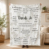 [Made-to-Order] Christian Encouragement Bible Verse Personalized Fleece Blanket Custom Floral Background Scripture Comfort Gift for Women