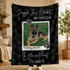 [Made-to-Order] Personalized Pet Memorial Photo Blanket Custom Dog Remembrance Gift Snuggle This Blanket