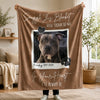 [Made-to-Order] Personalized Pet Memorial Photo Blanket Custom Dog Remembrance Gift Snuggle This Blanket
